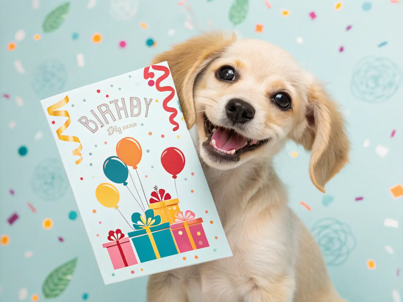 A virtual card featuring a friendly cartoon animal character, representing a general category of birthday or greeting cards for children.